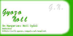 gyozo noll business card