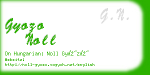 gyozo noll business card